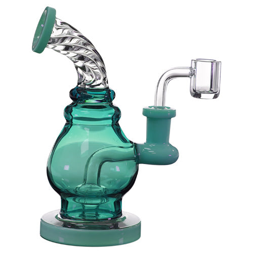 Unbranded Glass Laptern (5526) 6.0" Teal