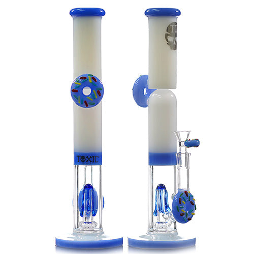 Toxic Glass Double Donut Straight Shooter (6249) 14.0" Blue