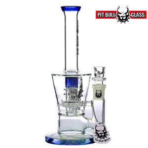 Pit Bull Glass Glass Shower (6503) 10.0" Blue