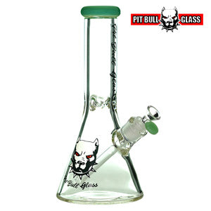 Pit Bull Glass Glass 9mm Heavy Beaker (6505) 11.5" Green