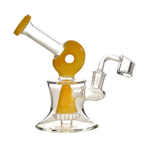 Unbranded Glass Donut Shower (6540) 5.5" Yellow