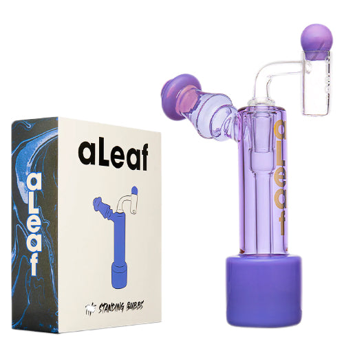 aLeaf Glass The Standing Bubbs (6594) 7.0" Purple