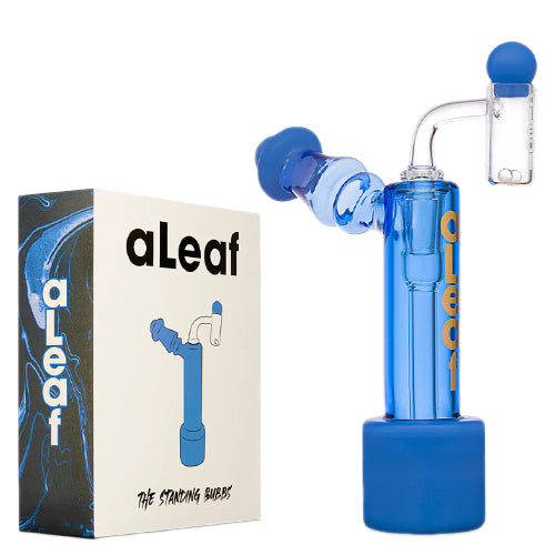 aLeaf Glass The Standing Bubbs (6594) 7.0" Blue