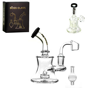 Boss Glass With 4mm banger & Termal (6670) 5.0" Black