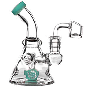 Unbranded Glass Tree (6680) 6.0" Teal