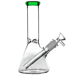 Unbranded Glass Beacker (6691) 8.0" Green