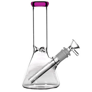 Unbranded Glass Beacker (6691) 8.0" Pink