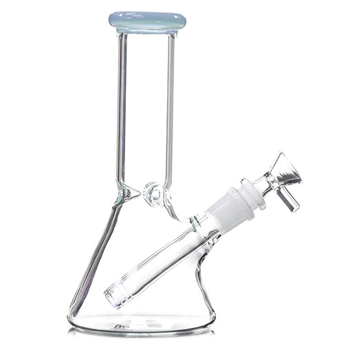 Unbranded Glass Beacker (6691) 8.0" Milky Blue
