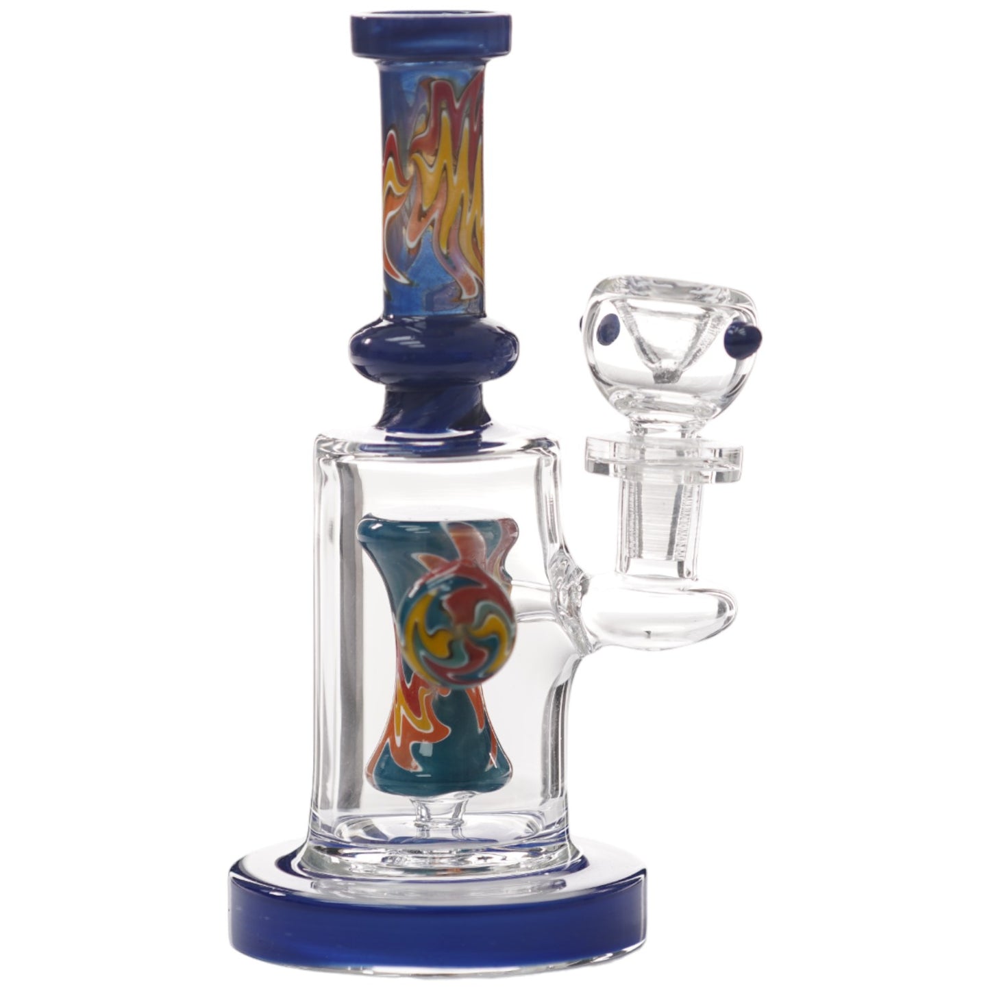 Unbranded Glass Fancy (7026) 7.0" Blue