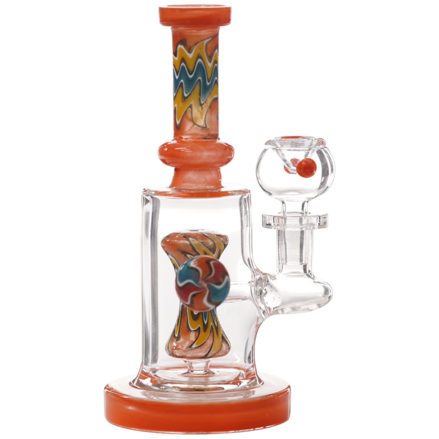Unbranded Glass Fancy (7026) 7.0" Orange
