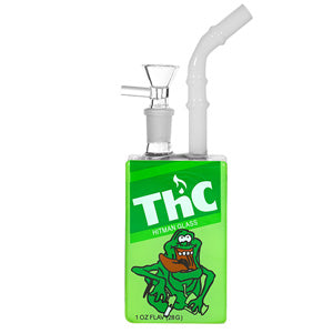 Unbranded Glass Juice Box (7031) 7.0" THC Hitman Glass