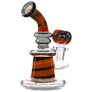 Unbranded Glass With Designer Pattern (7123) 6.0" Black