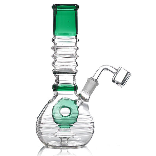 Unbranded Glass Doughnut (7131) 8.5" Teal
