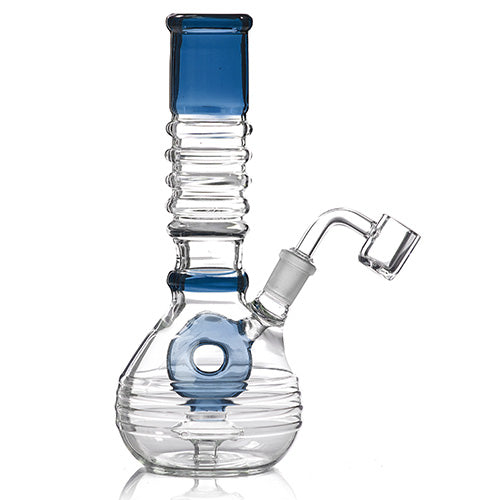 Unbranded Glass Doughnut (7131) 8.5" Blue