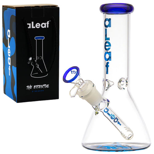 aLeaf Glass Essential Beaker w/Carrying Case (7146) 8.0" Blue