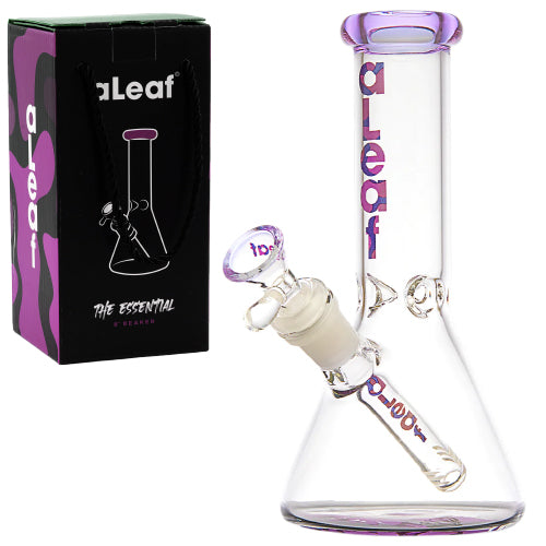 aLeaf Glass Essential Beaker w/Carrying Case (7146) 8.0" Purple