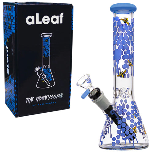 aLeaf Glass Slime Honeycomb Designed (7147) 10.0" Blue