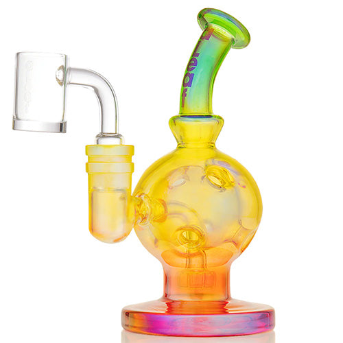 aLeaf Glass Fab Sphere With 14 mm Thermal Banger (7149) 7.0" Rasta