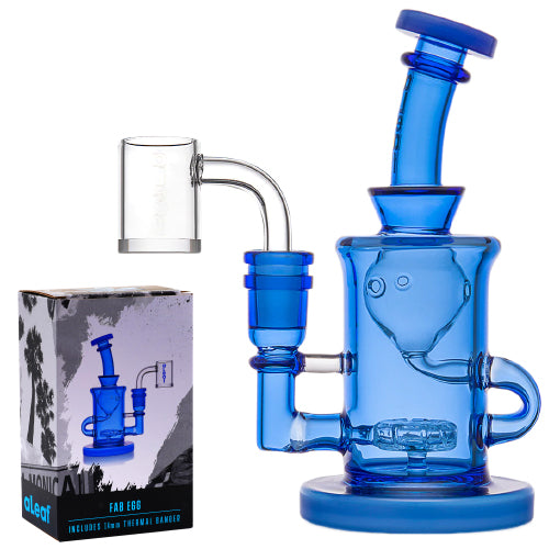 aLeaf Glass UFO Perk Recycler With 14 mm Thermal Banger (7150) 6.0" Blue