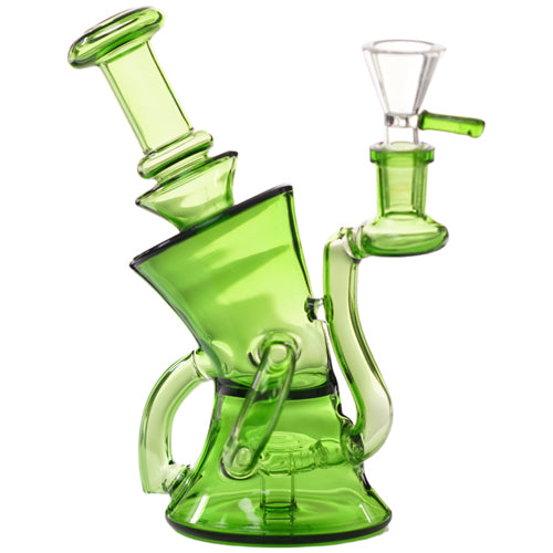 Unbranded Glass Full ColorTube Bent (7198) 8.0" Green