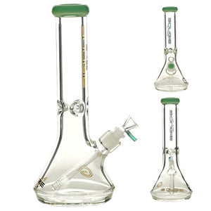 Bougie Glass Glass Beaker 9mm Thickness (7527) 12.5" Milky Green