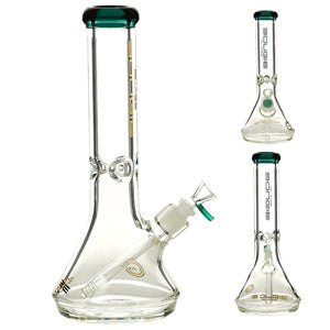 Bougie Glass Glass Beaker 9mm Thickness (7527) 12.5" Teal
