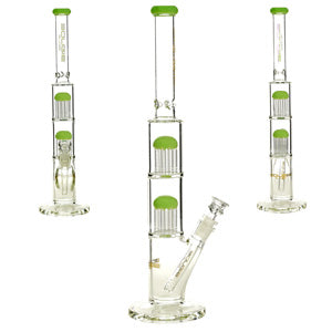 Bougie Glass Glass Double Shower STR (7532) 17.5" Milky Green
