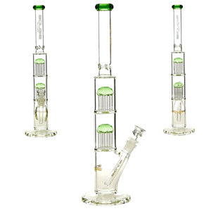 Bougie Glass Glass Double Shower STR (7532) 17.5" Green