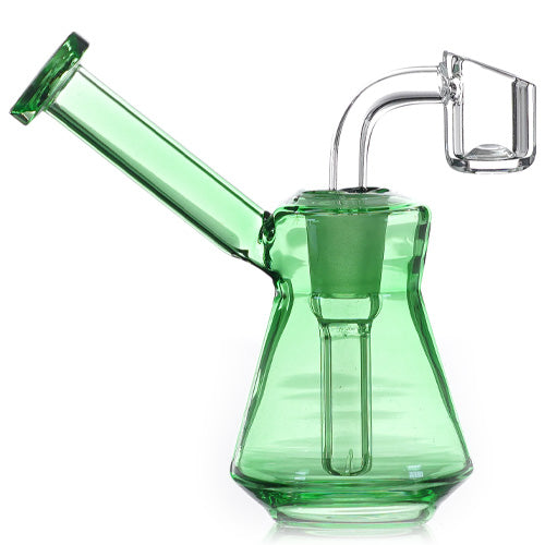 Unbranded Glass With 4mm banger (8103) 4.5" Green