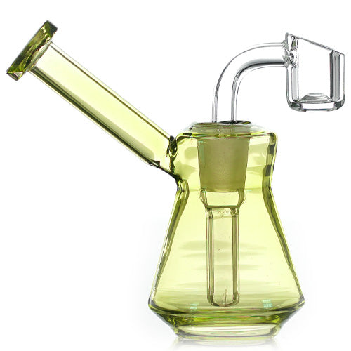 Unbranded Glass With 4mm banger (8103) 4.5" Amber