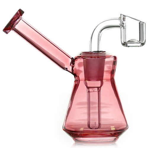 Unbranded Glass With 4mm banger (8103) 4.5" Red