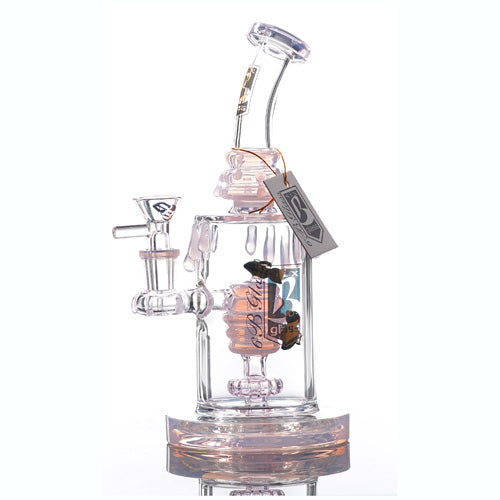 6B Glass Glass Bee (8275) 9.0" Pink