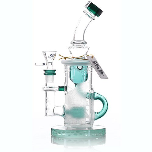 6B Glass Glass Recycle (8280) 9.5" Teal