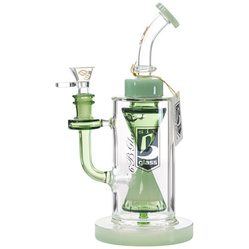 6B Glass Glass Cone (8436) 9.0" Green
