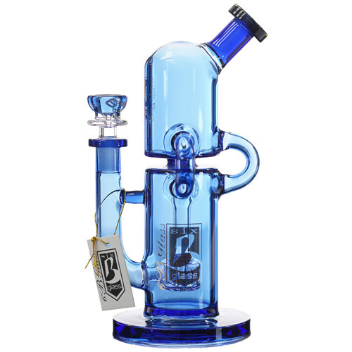 6B Glass Glass 2 Level (8438) 9.0" Blue