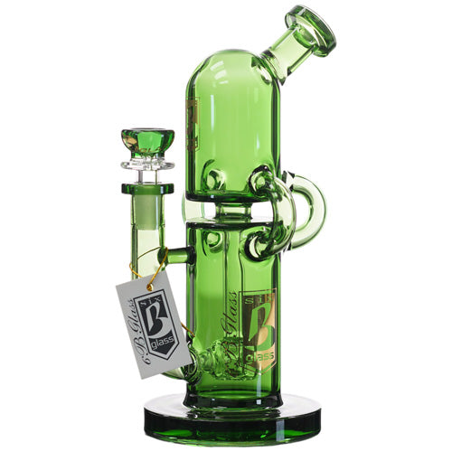 6B Glass Glass 2 Level (8438) 9.0" Green
