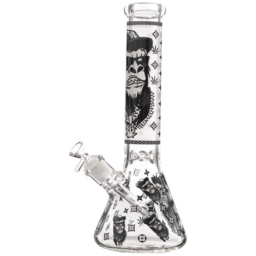 6B Glass Glass 9mm Beaker (8450) 13.5" Black Monkey