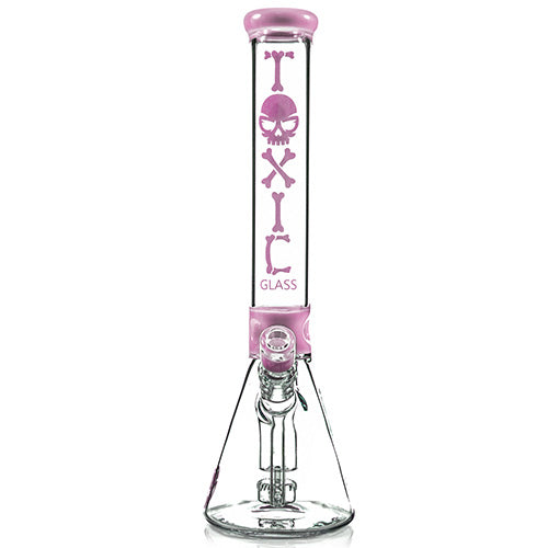 Toxic Glass Skull Beaker (8514) 15.0" Slime Pink