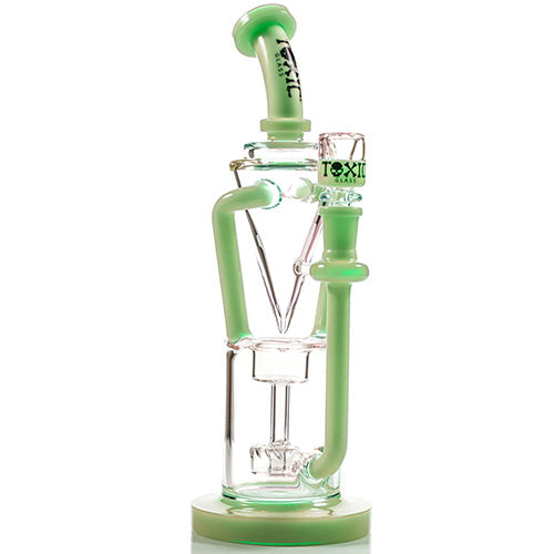 Toxic Glass COLORTUBE GRAVITY RECYCLER (8516) 12.0" Jade Green