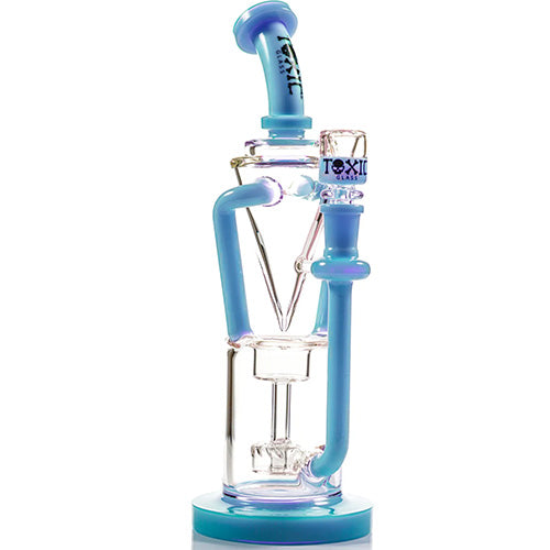 Toxic Glass COLORTUBE GRAVITY RECYCLER (8516) 12.0" Jade Blue