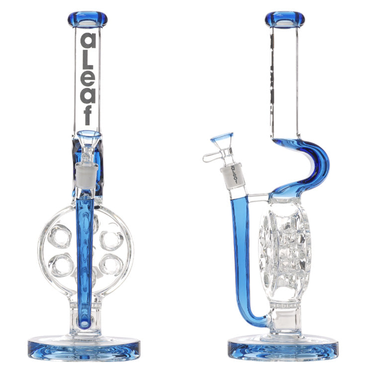 aLeaf Glass Swiss Perc (8536) 14.0" Blue