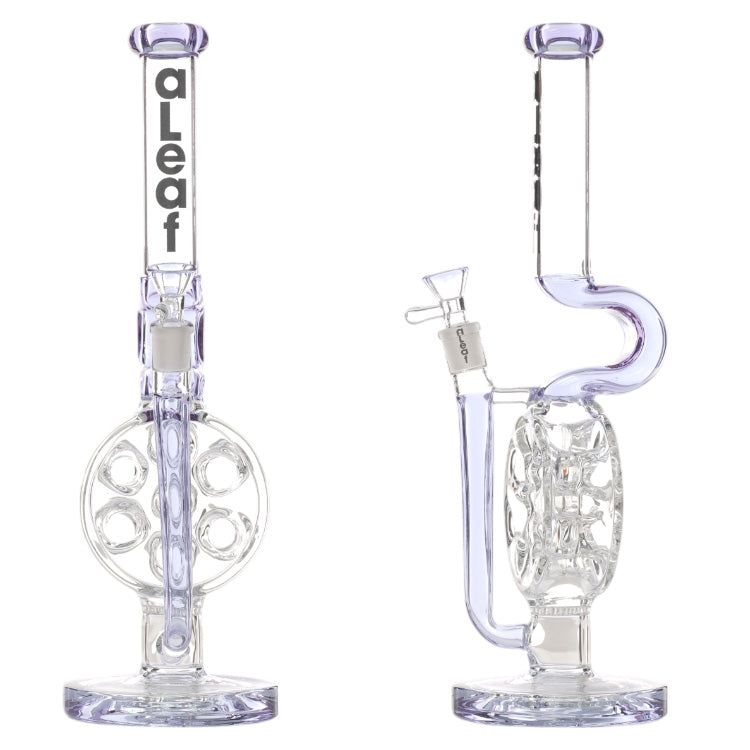 aLeaf Glass Swiss Perc (8536) 14.0" Purple
