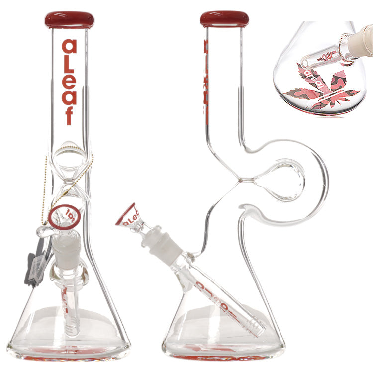 aLeaf Glass BK (8537) 12.0" Red