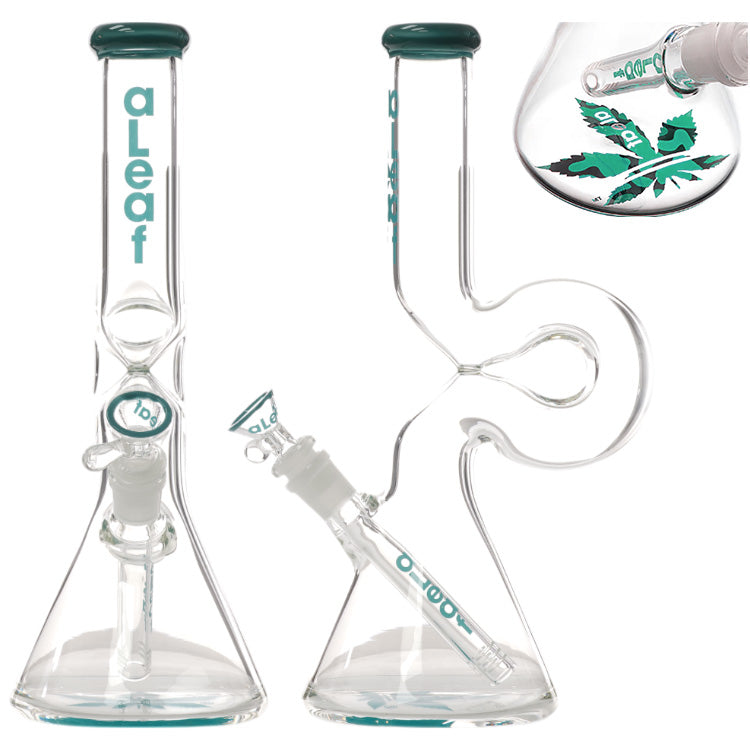 aLeaf Glass BK (8537) 12.0" Teal