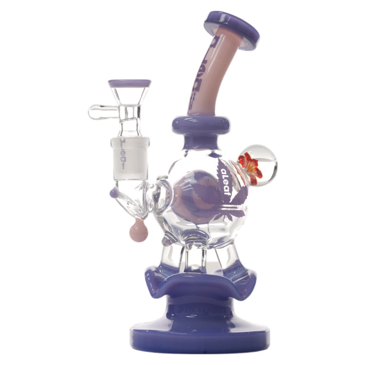 aLeaf Glass Lily Bomb (8541) 8.0" Purple