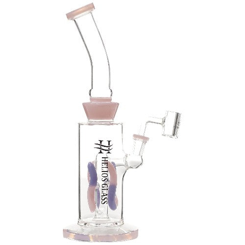Helios Glass Glass With 4mm Banger (8826) 12.0" Pink