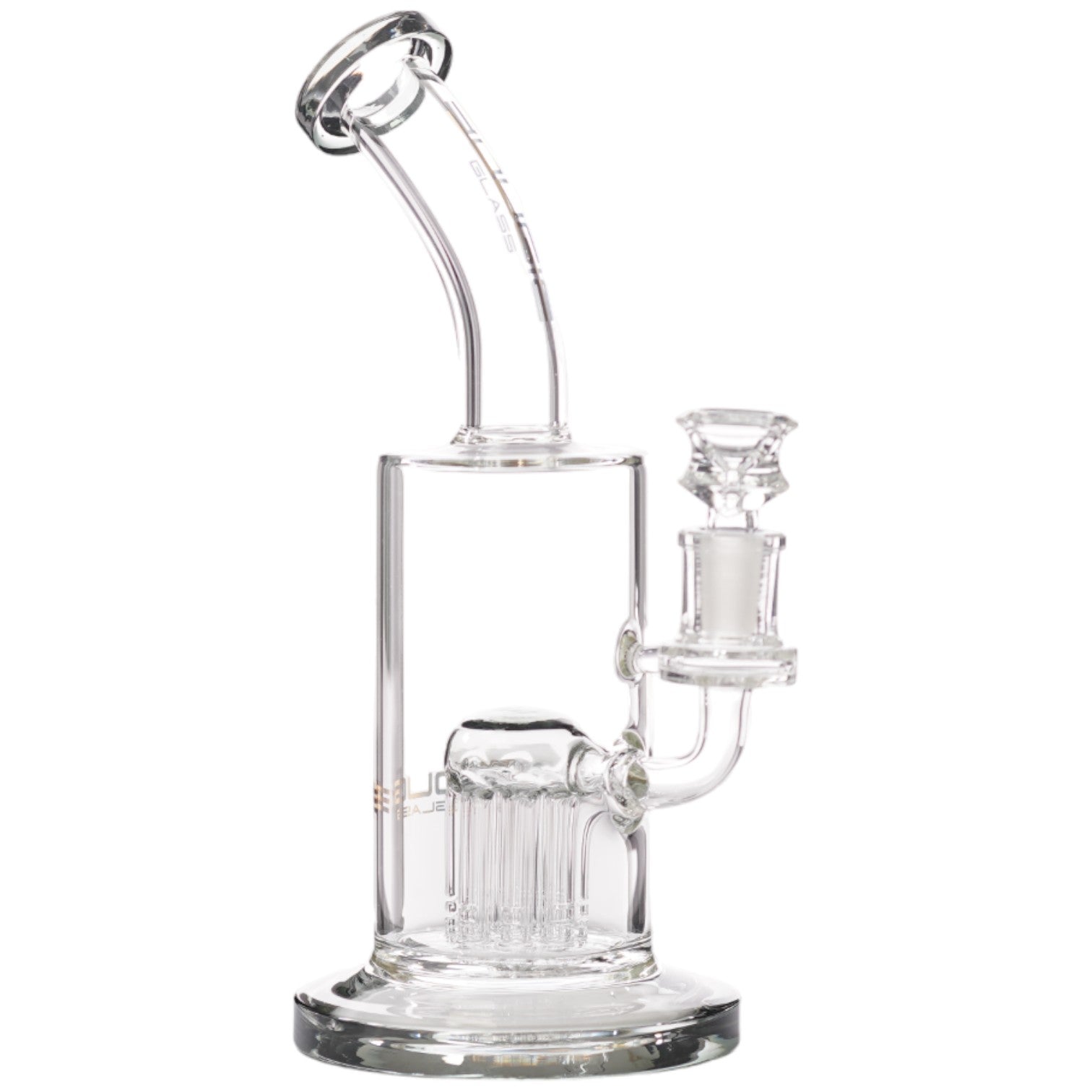 Bougie Glass Single Tree Bent Neck (8831) 10.0" Grey