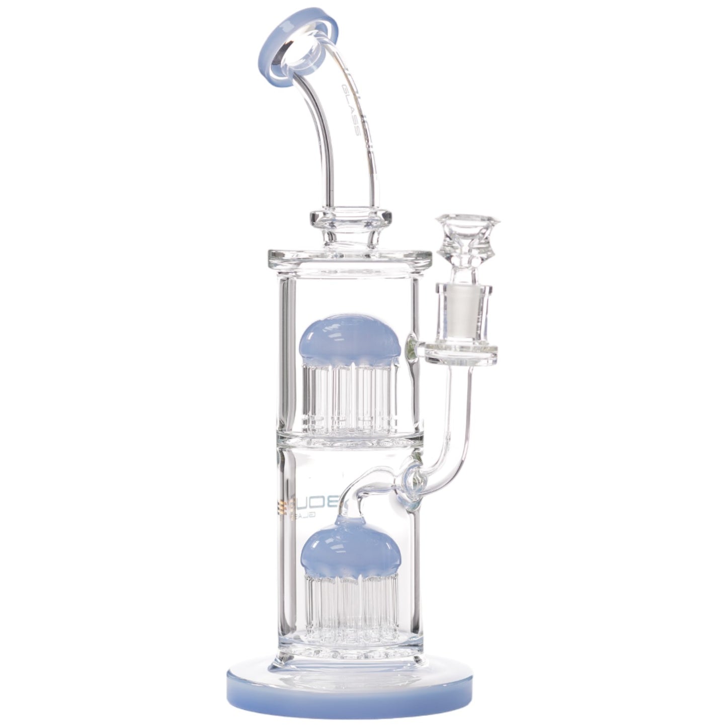Bougie Glass 2 Tree Bent Neck 65 (8832) 12.0" Jade Blue