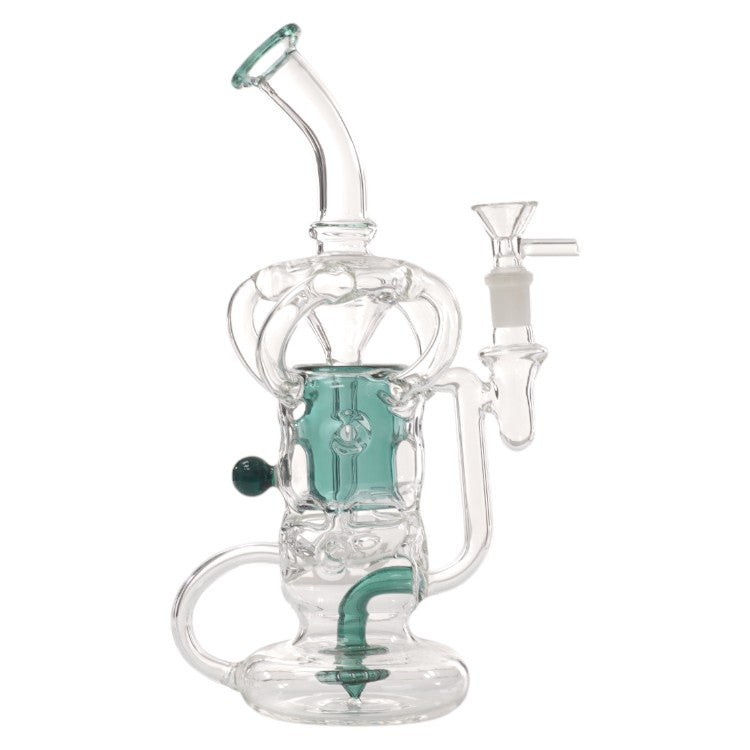 Unbranded Glass Recycler (8894) 12.0" Teal