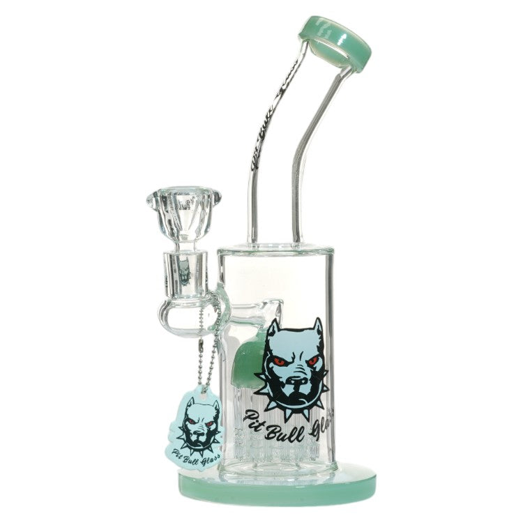 Pit Bull Glass Glass Shower (8957) 10.0" Milky Green